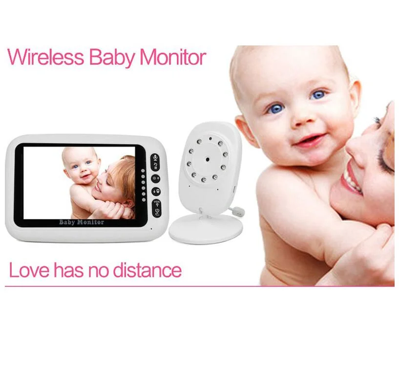 4.3 Inch Display Wireless Baby Camera Monitor Smart Baby Monitor Video Security Camera 2 Way Talk Night Vision Baby Nanny Camera