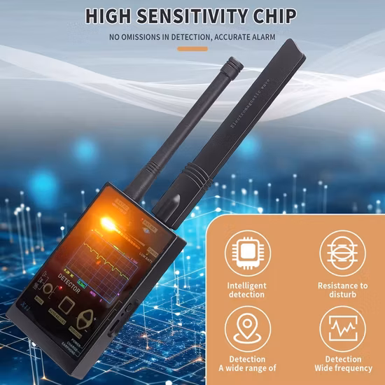 Rilevatore di microspie RF portatile Rilevatore di telecamere nascoste WiFi Anti