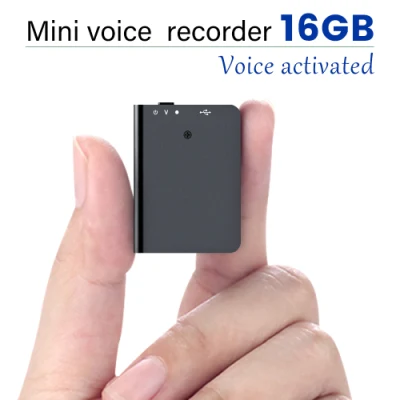 Mini registratore di suoni Registratore vocale da 8/16 GB Dispositivo di registrazione audio digitale Piccolo registratore USB MP3 professionale ad attivazione vocale5.011 Recensioni40 Ordini